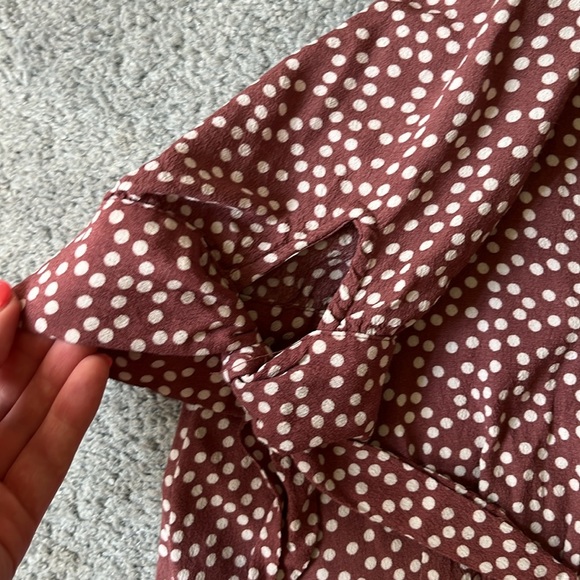 Polka dot mauve express summer dress - Picture 4 of 5